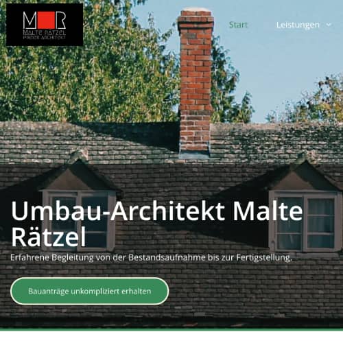 Abbildung Startseite Umbau-Architekt.de